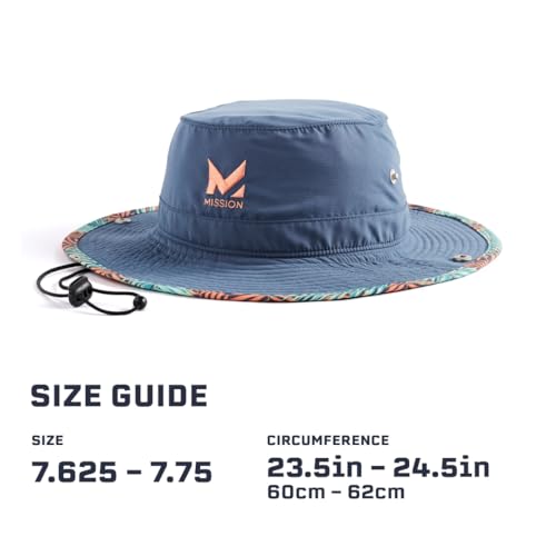 MISSION Cooling Bucket Hat - Unisex Wide-Brim Hat for Men & Women - Lightweight, Foldable & Durable - Cools Up to 2 Hours - color: Sea Palm