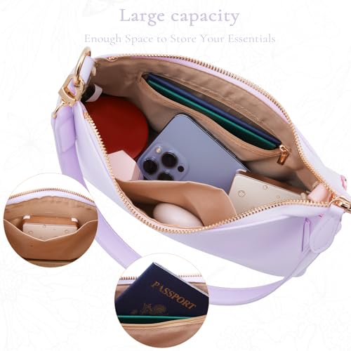 Uygafly Shoulder Bag for Women Cute Handbags Purses - color: Al-lavender