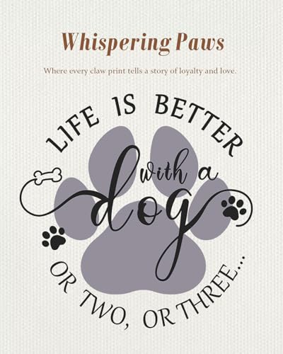 Miss Adola Canvas Tote Bag with Zipper – Cute Canvas Bags for Women Aesthetic Design Reusable Totes for Shopping Work Travel - style: Dog Paw