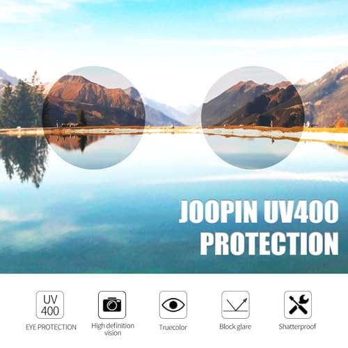 Joopin Retro Small Round Sunglasses Hippie Circle Sun Glasses Polarized UV400 Protection Metal Shades for Men Women - color: Golden Frame Light Grey Lens