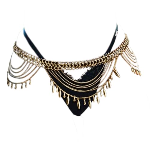 Fashion Bikini Waist Chain Beach Belly Body Chains Waist Chain Body Accessory for Women - color: Gold
