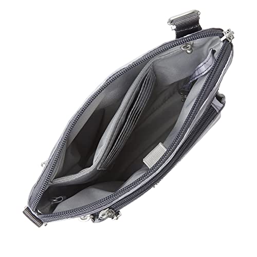 Baggallini Pocket Crossbody Bags for Women 8x8 Small Lightweight Durable Water-resistant Travel Purse W/Rfid - color: Dark Gray Camo