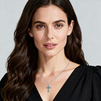 Turquoise Necklaces 925 Sterling Silver Western Necklace Boho Jewelry for Men Women Her Birthday Valentines Day Gifts - style: 1-Celtic Cross Necklace