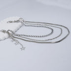 Layered Pants Chain keychain for Women Men Punk Wallet Chains Hiphop Jeans Keychain Halloween Jewelry - style: G-three layered chain with star