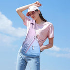 KL928 Canvas Sling Bag - Small Crossbody Backpack Shoulder Casual Daypack Rucksack for Men Women(Large Version,PalePurple+SkyBlue) - color: Canvas-palepurple-skyblue