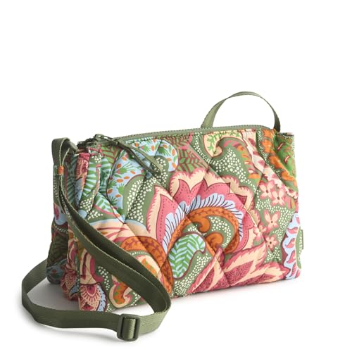 Vera Bradley womens Featherweight Foxbury Crossbody Bag - color: Leaf Me Not Paisley