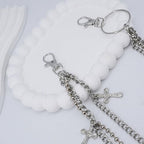 Layered Pants Chain keychain for Women Men Punk Wallet Chains Hiphop Jeans Keychain Halloween Jewelry - style: A-pants chain