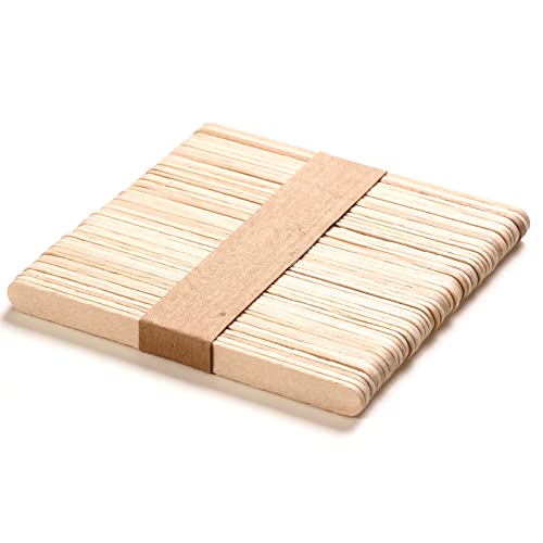 Wooden Wax Sticks - HOOMBOOM 520 Pcs Waxing Sticks - 4 Style Assorted Wooden Wax Sticks - for Body Legs Face Eyebrow Waxing Applicator Spatulas for Hair Removal or Wood Craft Sticks