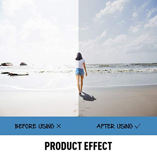 FONHCOO Aviator Sunglasses for Women Men Metal Frame UV400 Mirrored Sunglasses - color: Blue