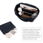 Handmade Woven Bag Satchel Handbag For Women Vegan Leather Tote Bag With Purses Travel Shoulder Bag Underarm Bag - color: Navy Blue