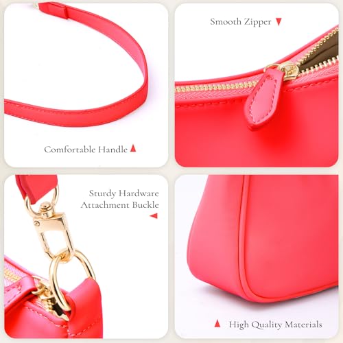 Uygafly Shoulder Bag for Women Cute Handbags Purses - color: Ar-red