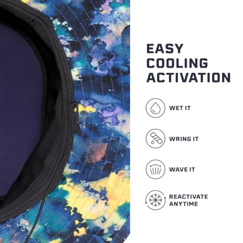 MISSION Cooling Bucket Hat - Unisex Wide-Brim Hat for Men & Women - Lightweight, Foldable & Durable - Cools Up to 2 Hours - color: Blended Spring