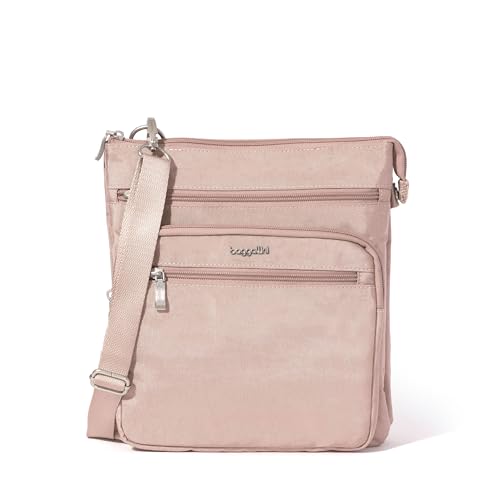 Baggallini womens Out and About Crossbody - color: Blush Shimmer