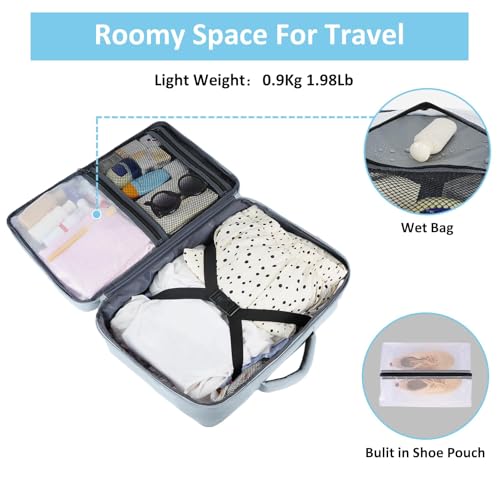 Taygeer Carry On Backpack, 40l Travel Backpack for Women Airline Approved, Cute Underseat Personal Item Travel Bag With Shoe Compartment, Casual Daypack Gifts for Friend Hiking Outdoor Weekend,Blue - color: Blue, size: X-Large