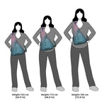 KL928 Canvas Sling Bag - Small Crossbody Backpack Shoulder Casual Daypack Rucksack for Men Women(Large Version, Violet+GrayishBlue) - color: Canvas-violet+grayishblue