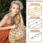 JenPen 8 Pcs Belly Chain Adjustable Waist Chain Summer Beach Bikini Waist Body Beads for Women Adults Multilayer - style: Stylish Style