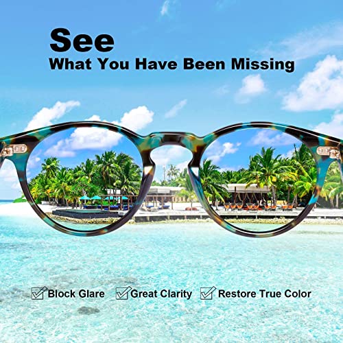 CARFIA Polarized Sunglasses for Women: Acetate Frame, Small/Medium Size, UV400 Protection - Anti Glare CA5288 - color: 4. Flower Frame Grey Lens