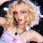 Joopin Retro Small Round Sunglasses Hippie Circle Sun Glasses Polarized UV400 Protection Metal Shades for Men Women - color: Golden Frame Light Pink Lens