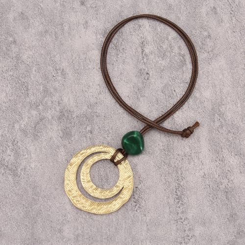 Boho Necklaces for Women Cord Necklace with Pendant Long Silver Necklace Vintage Sweater Necklace Hippie Jewelry for Women Girls Gifts - style: Boho Big Necklace