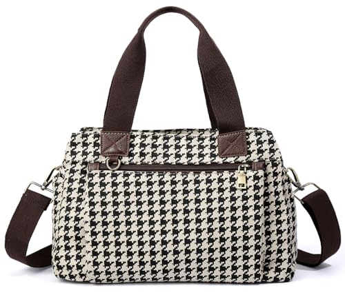 Canvas Hobo Bags for Women Casual Tote Bag Purses and Handbags Multi-Color Striped Crossbody Bags Ladies Top Handle Satchel - color: Wy31-gousthooth