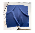 100% Mulberry Silk Neck Scarf - 21'' x 21'' Lightweight Neckerchief - Women Men Small Square Digital Printed Scarves - color: 069