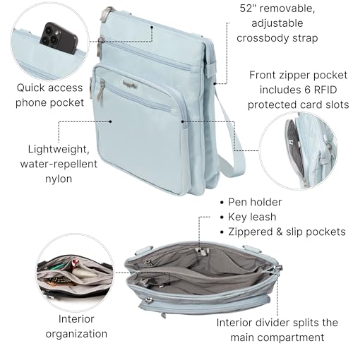 Baggallini womens Out and About Crossbody - color: Pool