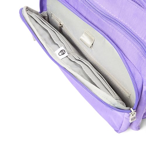 Baggallini womens Out and About Crossbody - color: Lavender Surf
