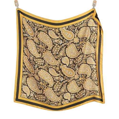 XL 43 Inch Extra Large Square Scarf Fashion Scarves Silk Feeling Hair Scarf Wrapping Scarfs Night Sleeping Headscarf - color: Ba1033