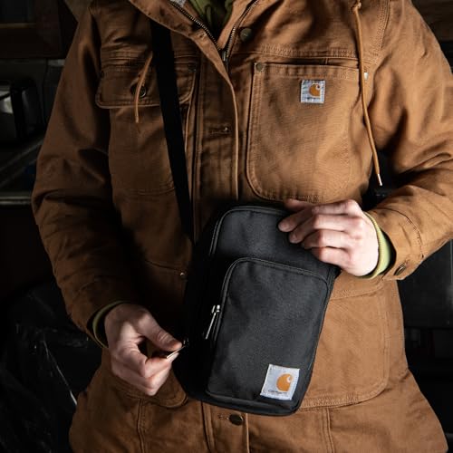 Carhartt Crossbody Zip Bag, Durable, Adjustable Crossbody Bag with Zipper Closure for Men and Women - color: Essential Crossbody Bag (Port)