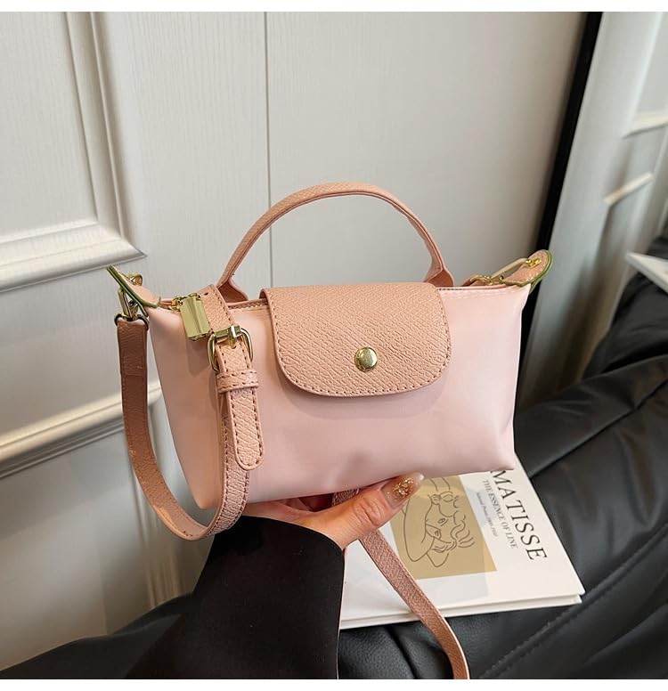 Fashion Mini Crossbody Bag, Handbags Purses with Adjustable Strap for Women, Ladies Shoulder Totes Bag - color: Light Pink