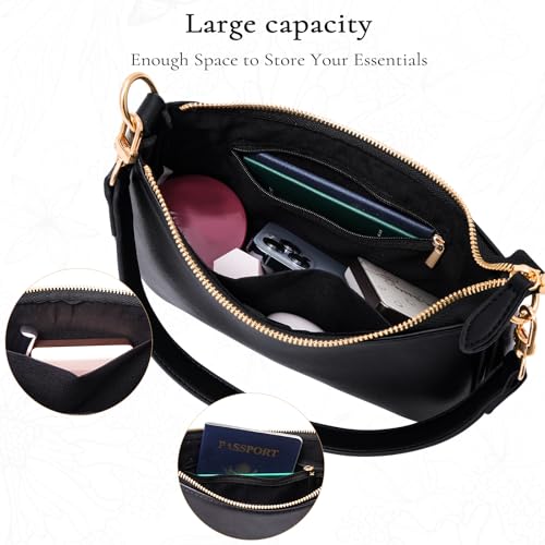 Uygafly Shoulder Bag for Women Cute Handbags Purses - color: Aa-black