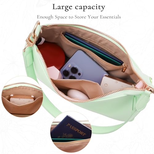 Uygafly Shoulder Bag for Women Cute Handbags Purses - color: Alg-lake Green