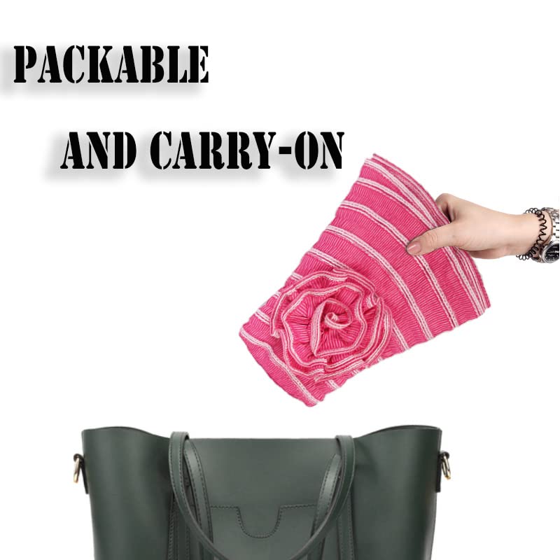 FORBUSITE Women Folding Vintage Outdoor Sun Hats for Beach Garden Travelling UV Protection - color: Gs013-rose