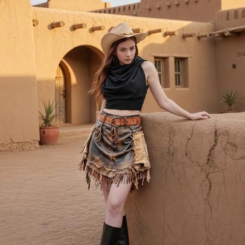 Boho Raw-Edge Crop Top – Adjustable Halter with Open Back & Cross-Wrap Design, 100% Cotton Beach Cover Up - color: Black