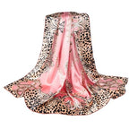 100% Pure Mulberry Silk Scarf 43”*43” Large Square Lightweight Headscarf Women’s Hair Wraps Shawls with Gift Packed - color: Classic Pink