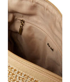 The Sak Lucia Crossbody Bag in Crochet, Convertible Purse with Adjustable Shoulder Strap - color: Bamboo Static