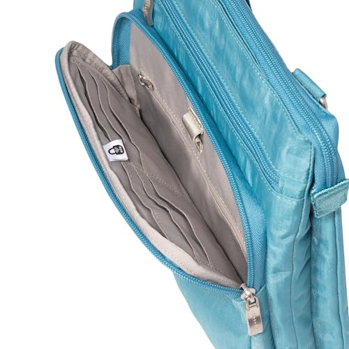 Baggallini womens Out and About Crossbody - color: Seaside Blue