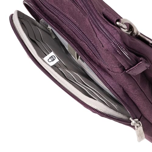 Baggallini womens Out and About Crossbody - color: Plum Heritage