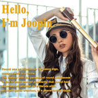Joopin Retro Small Round Sunglasses Hippie Circle Sun Glasses Polarized UV400 Protection Metal Shades for Men Women - color: A03-golden Frame Black Lens
