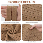 EIMMBD Crochet Bags for Women Beach Totes Bags Aesthetic Summer Tote Shoulder Hippie Bag Knit Bag - color: Large Brown-b