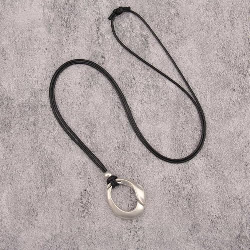 Boho Necklaces for Women Cord Necklace with Pendant Long Silver Necklace Vintage Sweater Necklace Hippie Jewelry for Women Girls Gifts - style: Boho Choker Necklace