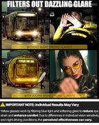 Joopin Retro Small Round Sunglasses Hippie Circle Sun Glasses Polarized UV400 Protection Metal Shades for Men Women - color: A08-black Frame Yellow Lens