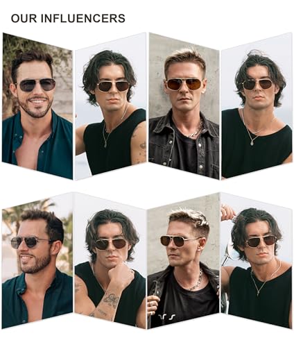 SOJOS Retro Hexagon Aviator Sunglasses for Women Men Trendy Vintage UV400 Protection Shades SJ1200 - color: Gold/Grey