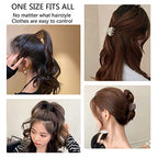 1.6" Matte Small Double Row Teeth Hair Clips for Women - Strong Hold Jaw Clamps for Thin, Fine & Thick Hair - color: Neutral Color