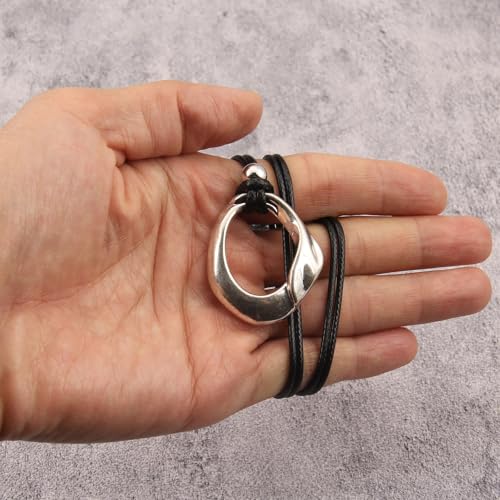 Boho Necklaces for Women Cord Necklace with Pendant Long Silver Necklace Vintage Sweater Necklace Hippie Jewelry for Women Girls Gifts - style: Boho Choker Necklace