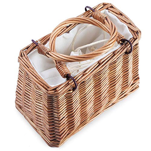 Straw Beach Bags For Women Summer Clutch Rattan Woven Wicker Purse Crochet Tote