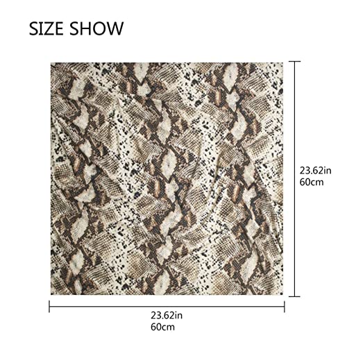 Women's Fashion Silk Scarf Square Satin Headscarf Neck Scarf Head Hair Wraps - color: Snake