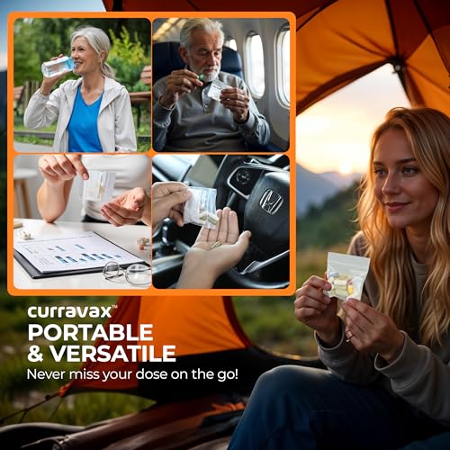 CURRAVAX Pill Pouch Bags for Travel Pack of 125- BPA Free 3 x 2.75 inch Pill Pouch - Pill Pouches for Medicine with Write on Label –Clear Ziplock Pill Baggies for Medicine Organizer - size: Pack of 125