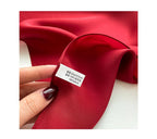 100% Mulberry Silk Neck Scarf - 21'' x 21'' Lightweight Neckerchief - Women Men Small Square Digital Printed Scarves - color: 068