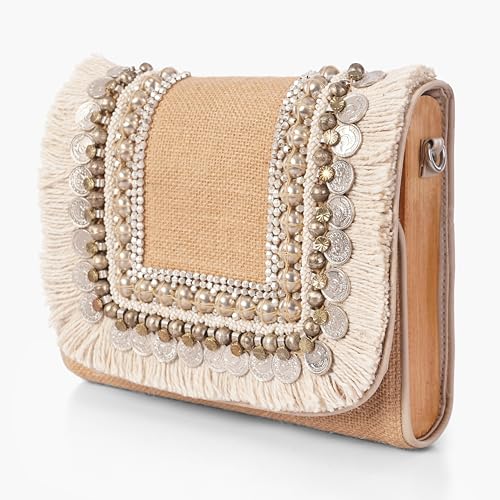 Embroidered Straw Clutch Purse – Summer Beach Boho Designer Woven Envelope Handbag for Women, Vacation Gift - style: Nautical Purse